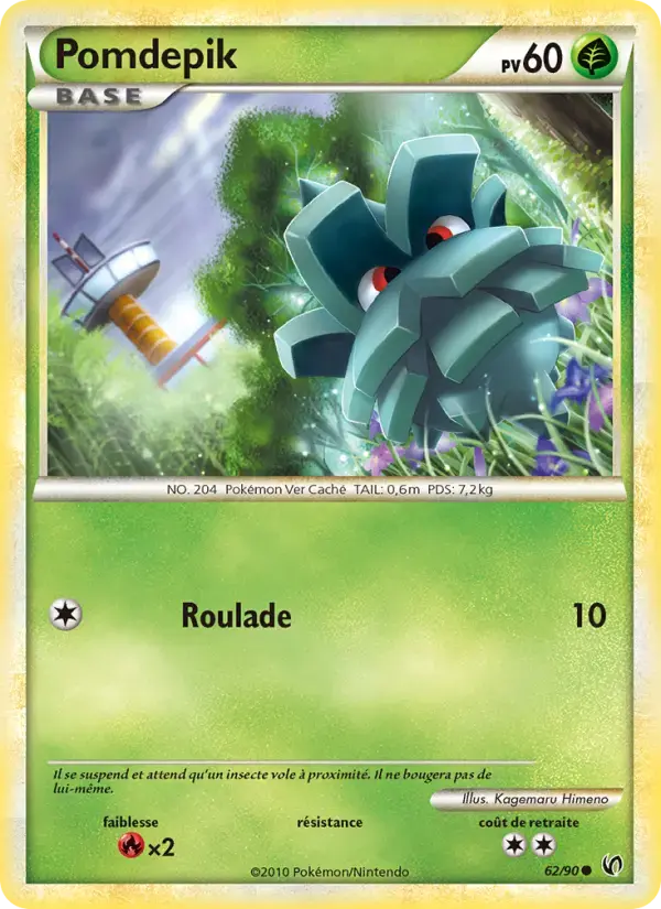 Carte Pokémon Pomdepik #62 — Indomptable