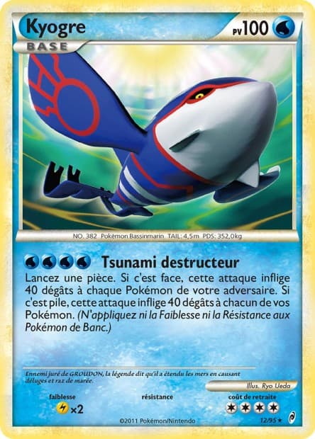 Carte Pokémon Kyogre #12 — L'Appel des Légendes
