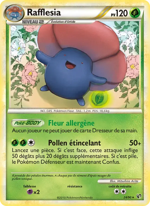 Carte Pokémon Rafflesia #24 — Indomptable
