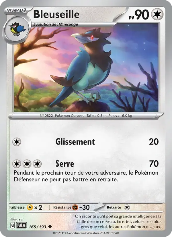 Carte Pokémon Bleuseille #165 — Évolutions à Paldea
