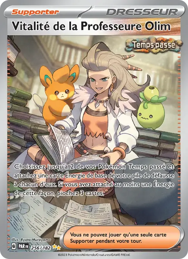 Carte Pokémon Vitalité de la Professeure Olim #256 — Faille Paradoxe