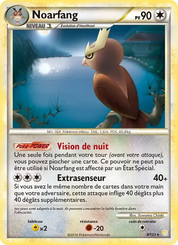 Carte Pokémon Noarfang #8 — HeartGold SoulSilver