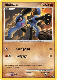 Carte Pokémon Riolu #117 — Éveil des Légendes