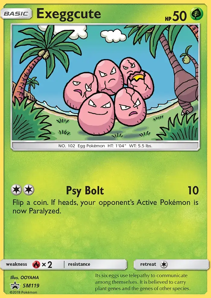 Carte Pokémon Exeggcute #SM119 — Promos Soleil et Lune
