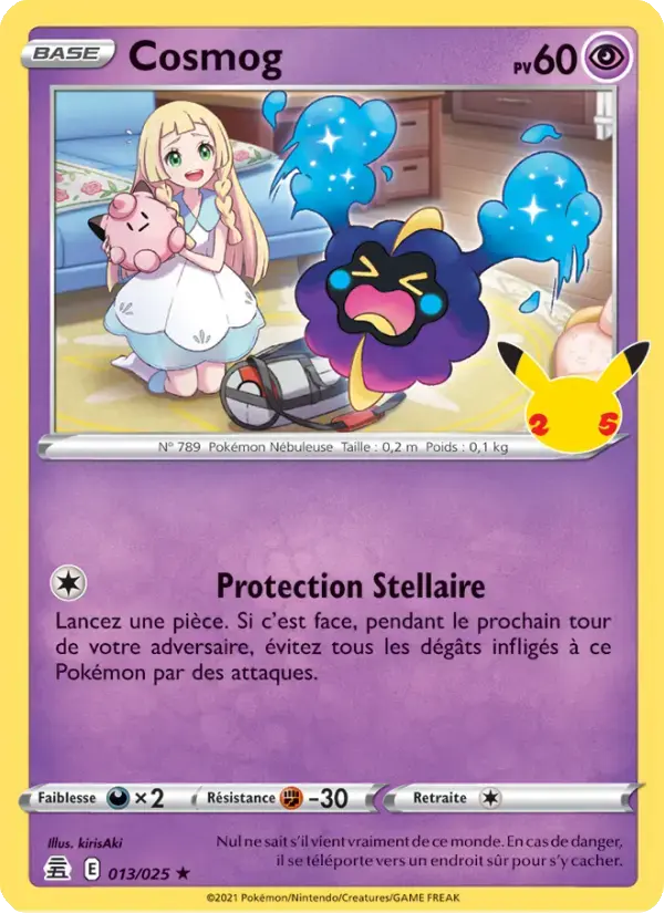 Carte Pokémon Cosmog #13 — Célébrations