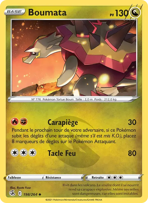 Carte Pokémon Boumata #198 — Poing de Fusion