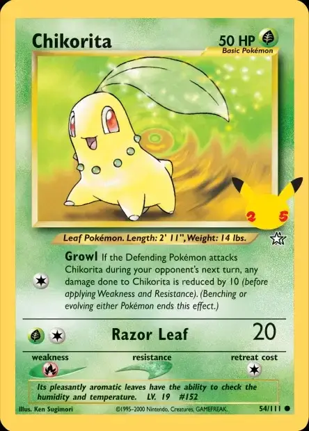 Carte Pokémon Germignon #54/111 — Jumbo
