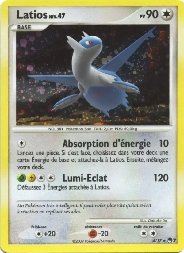 Carte Pokémon Latios #4 — POP 7