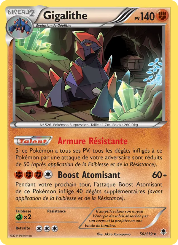 Carte Pokémon Gigalithe #50 — Vigueur Spectrale