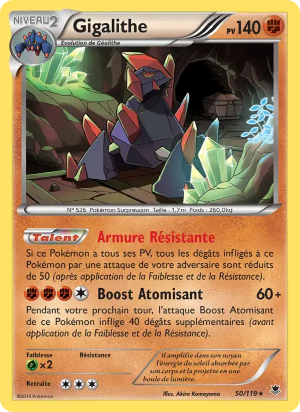 Carte Pokémon Gigalithe #50 — Vigueur Spectrale