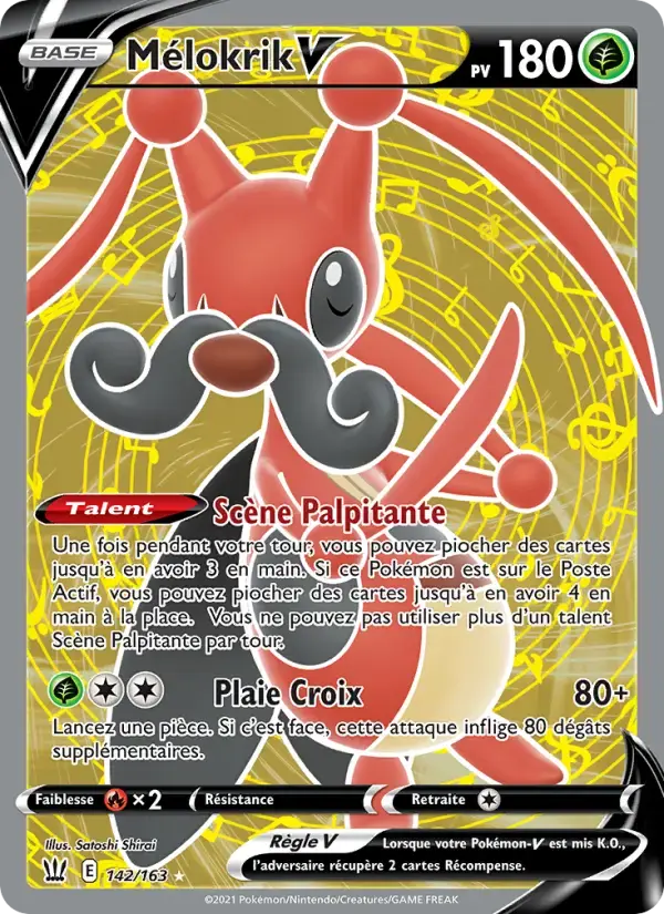 Carte Pokémon Mélokrik V #142 — Styles de Combat