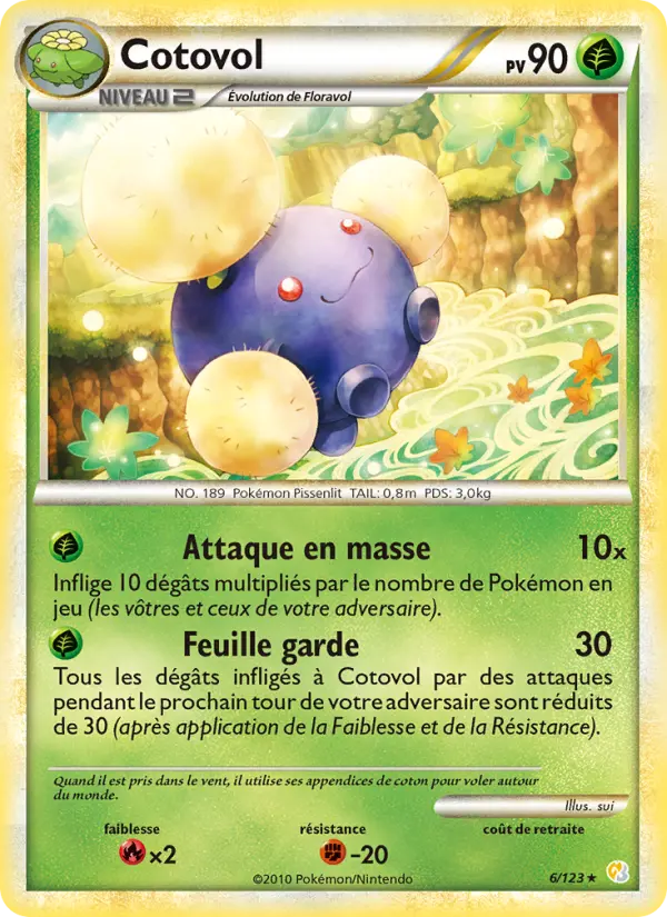 Carte Pokémon Cotovol #6 — HeartGold SoulSilver
