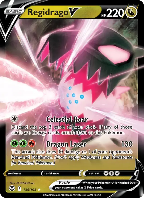 Regidrago V #135 — Silver Tempest