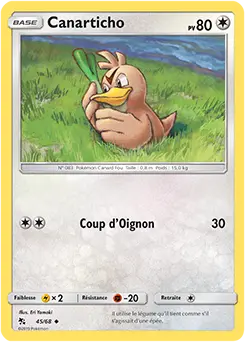 Carte Pokémon Canarticho #45 — Destinées Occultes
