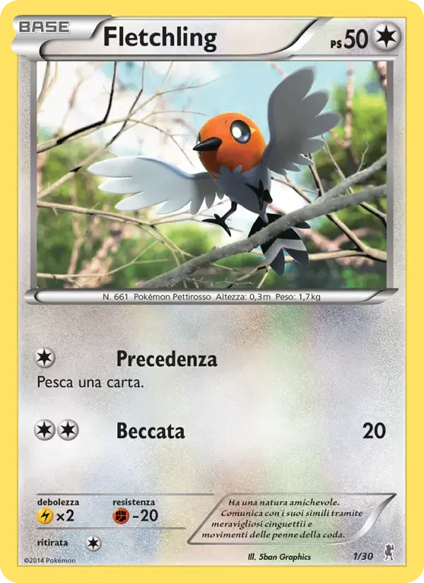 Fletchling #1 — XY Trainer Kit (Bisharp)