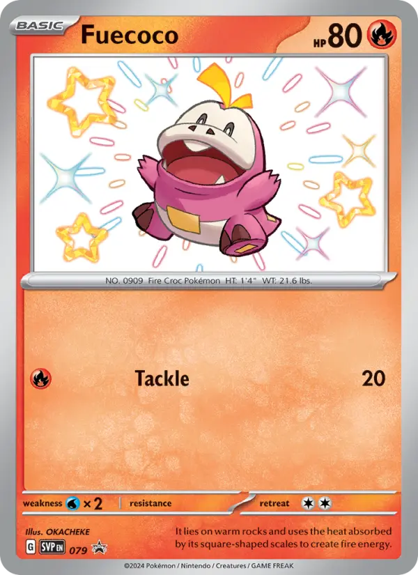 Carte Pokémon Chochodile #079 — Promos Écarlate et Violet
