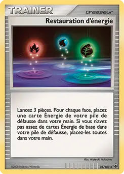 Carte Pokémon Restauration d'énergie #81 — Aube Majestueuse