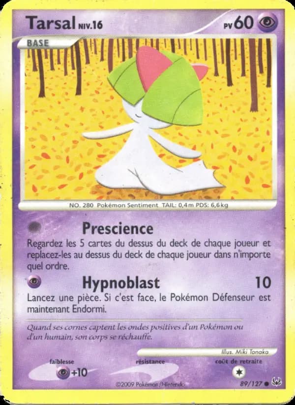 Carte Pokémon Tarsal #89 — Platine