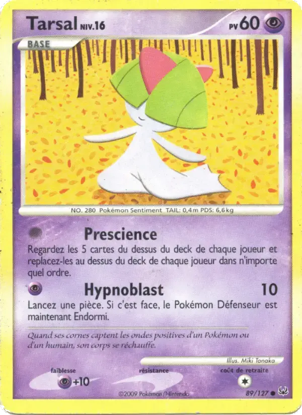 Carte Pokémon Tarsal #89 — Platine