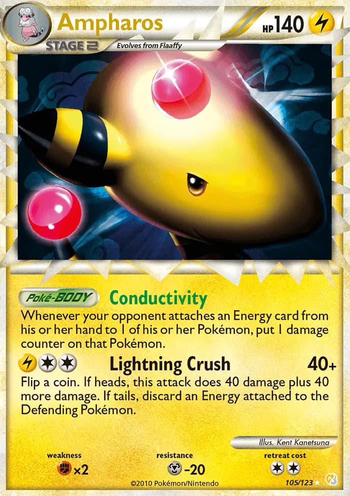 Ampharos #105 — HeartGold SoulSilver