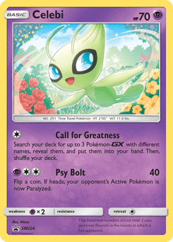 Carte Pokémon Celebi #SM224 — Promos Soleil et Lune