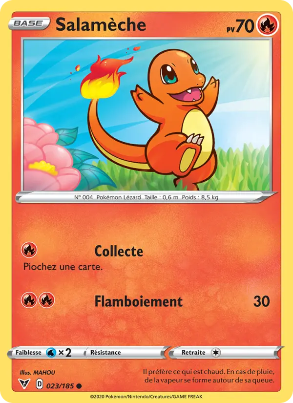 Carte Pokémon Salamèche #23 — Voltage Éclatant