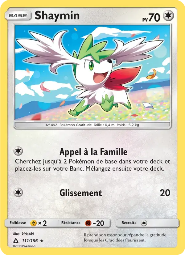 Carte Pokémon Shaymin #111 — Ultra-Prisme