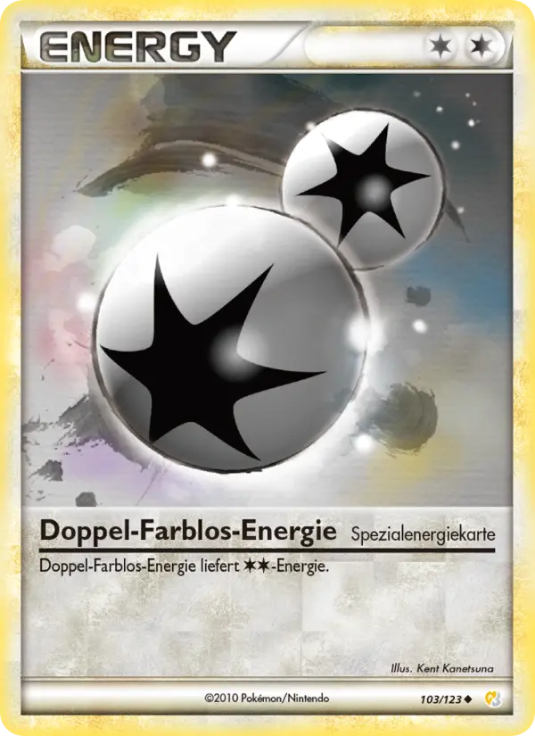 Carte Pokémon Énergie doublement incolore #103 — HeartGold SoulSilver