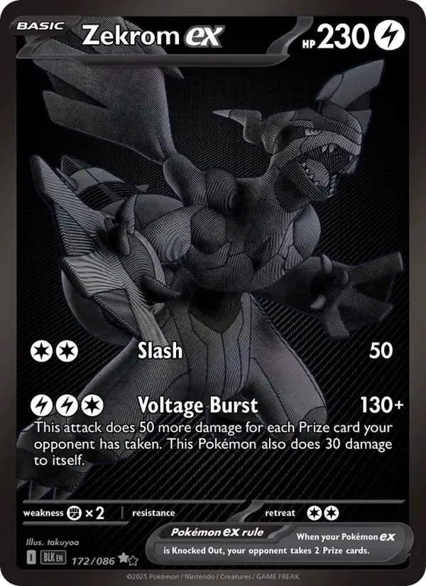 Zekrom ex #172 — Black Bolt