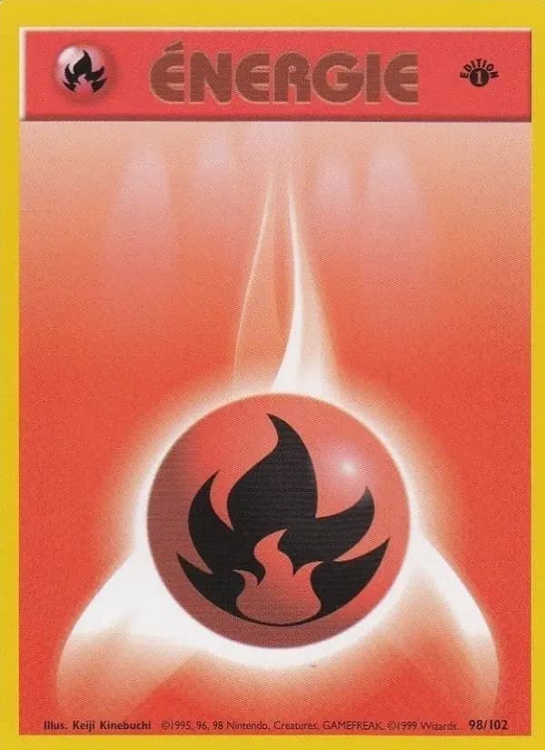Carte Pokémon Énergie Feu #98 — Set de Base