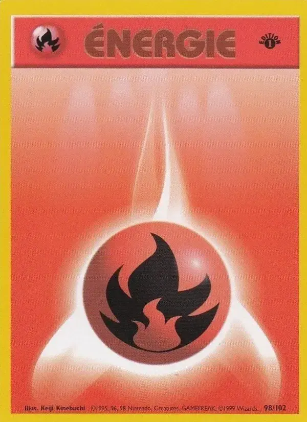 Carte Pokémon Énergie Feu #98 — Set de Base