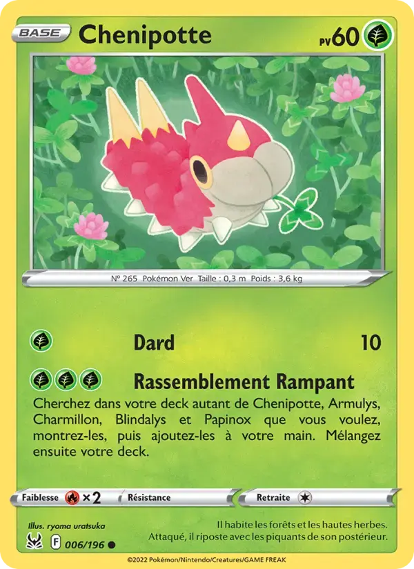Carte Pokémon Chenipotte #006 — Origine Perdue