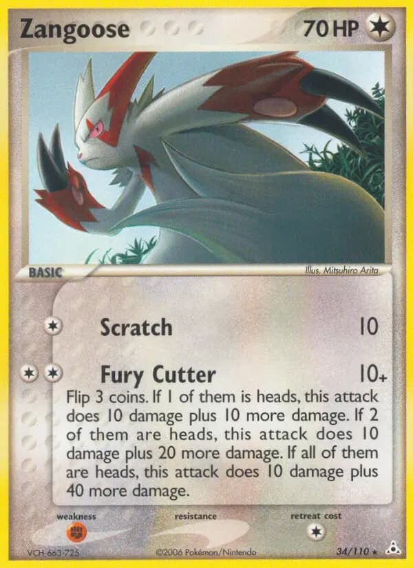 Zangoose #34 — Holon Phantoms