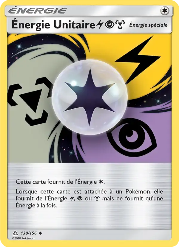 Carte Pokémon Énergie Unitaire LightningPsychicMetal #138 — Ultra-Prisme