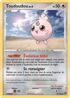 Carte Pokémon Toudoudou #70 — Duels au Sommet
