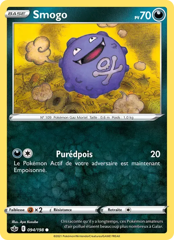 Carte Pokémon Smogo #94 — Règne de Glace