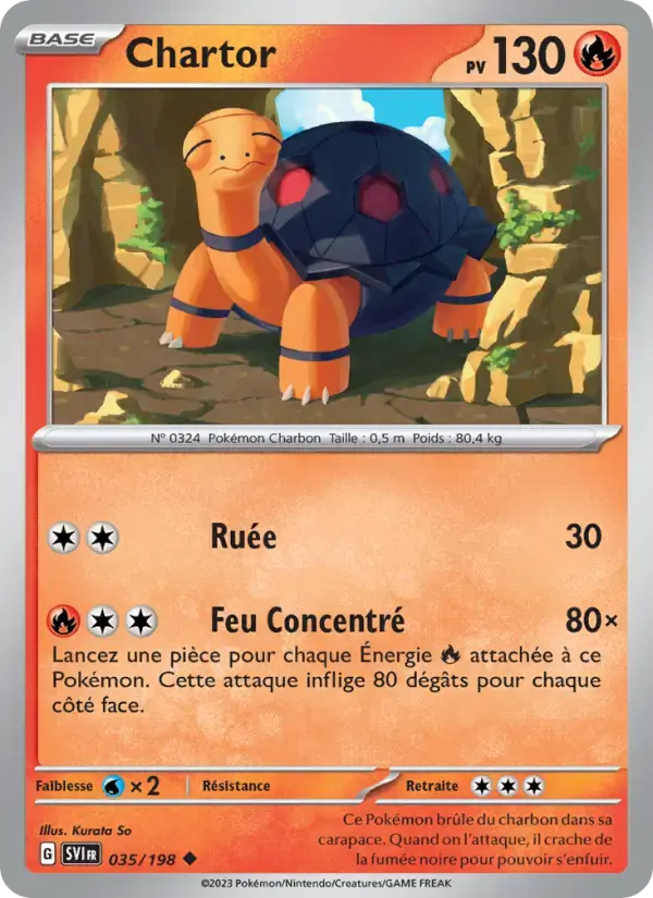 Carte Pokémon Chartor #035 — Écarlate et Violet
