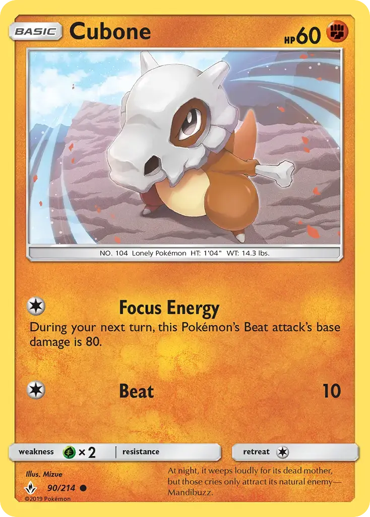 Cubone #90 — Unbroken Bonds