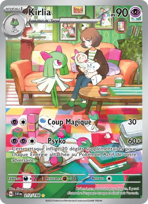 Carte Pokémon Kirlia #212 — Écarlate et Violet