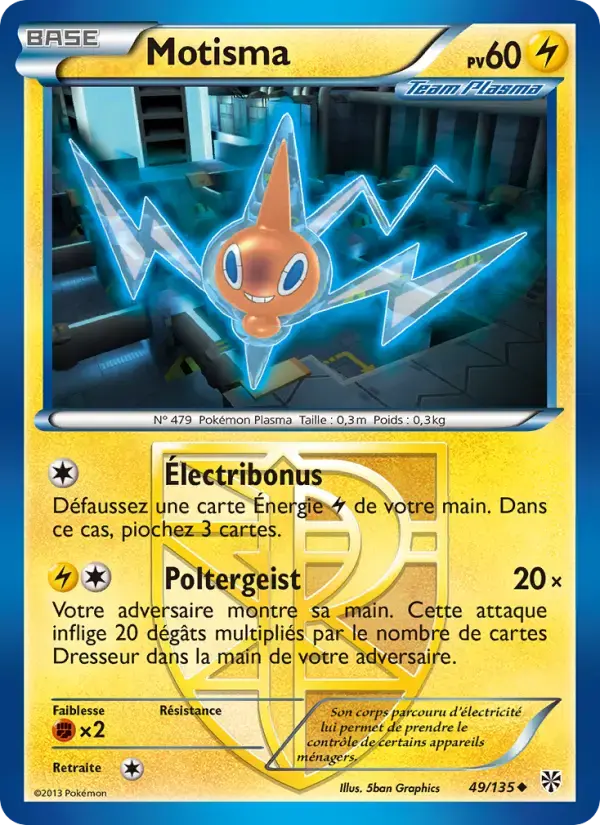 Carte Pokémon Motisma #49 — Tempête Plasma