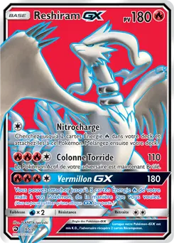 Carte Pokémon Reshiram GX #65 — Majesté des Dragons