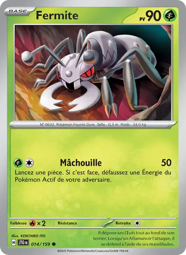 Carte Pokémon Fermite #014 — Aventures Ensemble