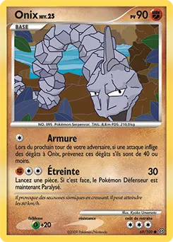 Carte Pokémon Onix #69 — Tempête