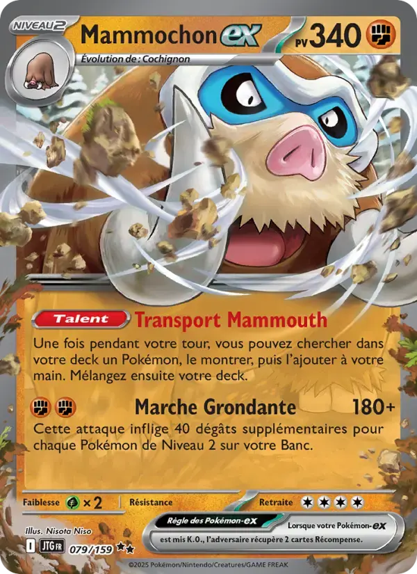 Carte Pokémon Mammochon-ex #079 — Aventures Ensemble