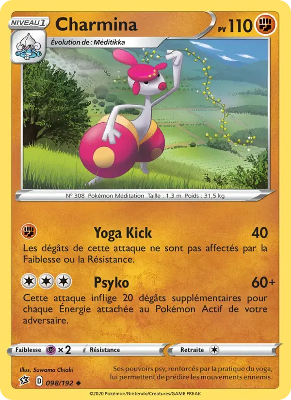 Carte Pokémon Charmina #98 — Clash des Rebelles