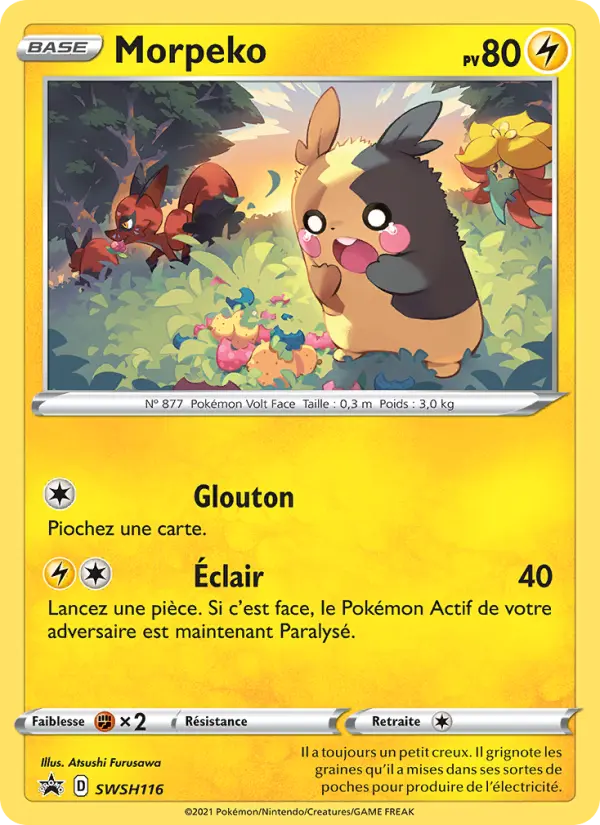 Carte Pokémon Morpeko #SWSH116 — Promos Épée et Bouclier