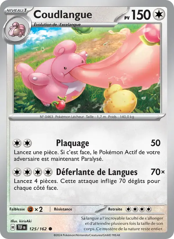 Carte Pokémon Coudlangue #125 — Forces Temporelles