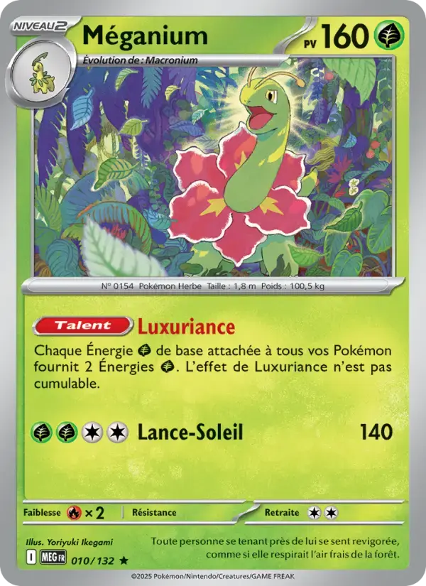 Carte Pokémon Méganium #010 — Méga-Évolution