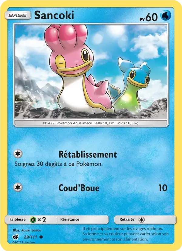 Carte Pokémon Sancoki #29 — Invasion Carmin