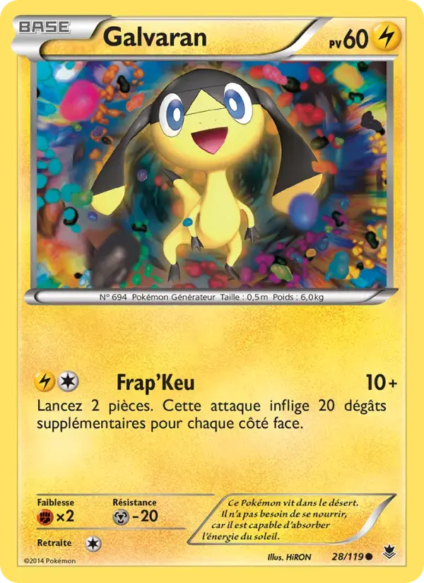 Carte Pokémon Galvaran #28 — Vigueur Spectrale